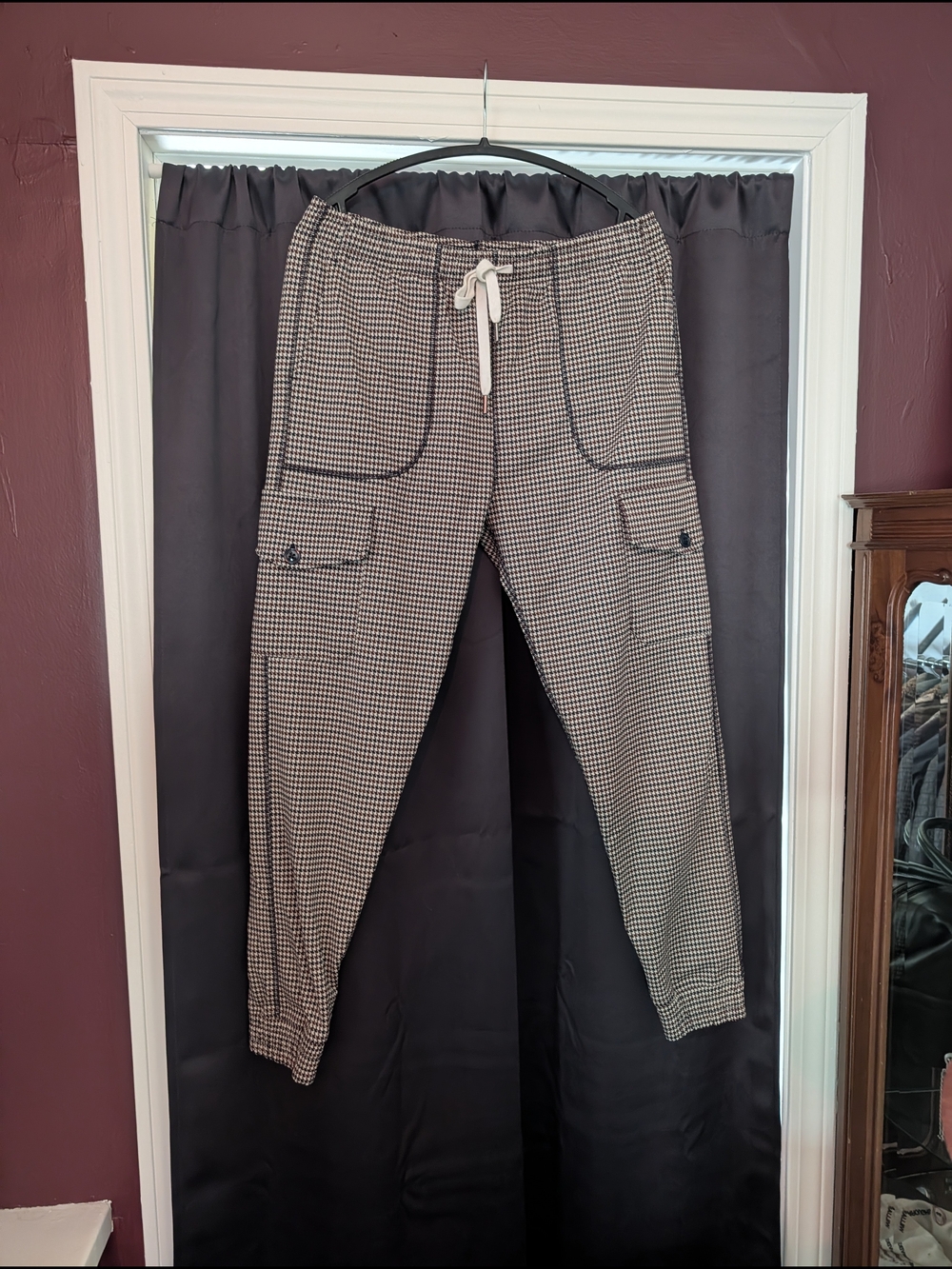 Todd Snyder Houndstooth Technical Knit Cargo Drawstring Joggers Portugal M